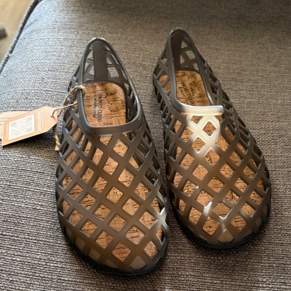 Melissa Women's Brown Mesh Slip-On Flats